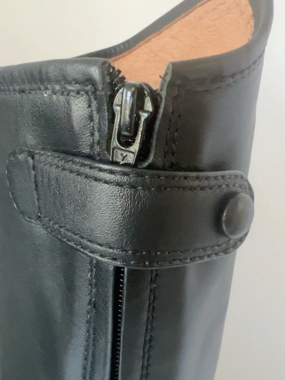 Corso Como Black Leather Knee High Riding Boots Size 7.5 Brazil